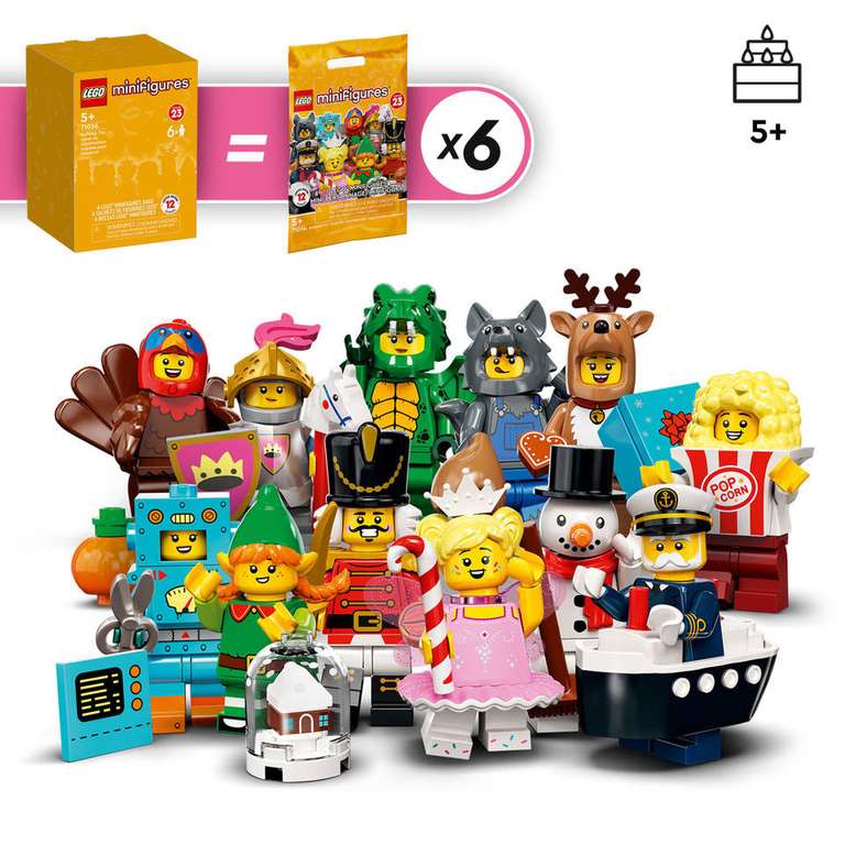 Lego 71036 Minifiguren serie 23 box met 6 figuren laagste prijs ooit