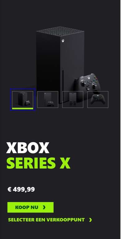 Xbox Series X bij Microsoft