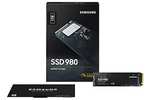 Samsung 980 Interne SSD 1TB (MZ-V8V1T0BW, M.2 (2280), PCIe Gen 3.0 x4, NVMe 1.4)