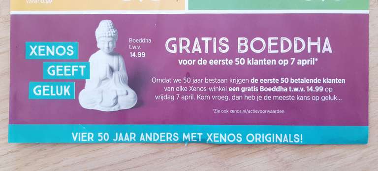 (Gratis) Boeddha bij aankoop op 7 april Xenos