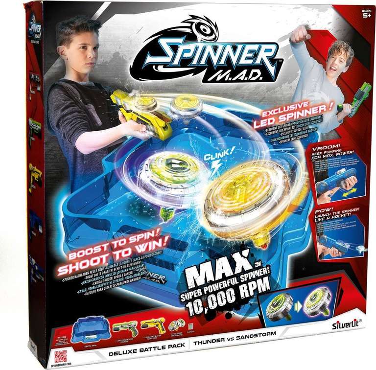 Silverlit Spinner M.A.D. Deluxe Battle Set voor €14,99 @ Amazon NL / Bol
