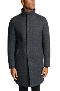 ESPRIT Trenchcoat jas Wool blend: padded coat | Maat M | Otrium.nl