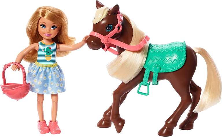 Barbie Family Chelsea met Pony Speelset