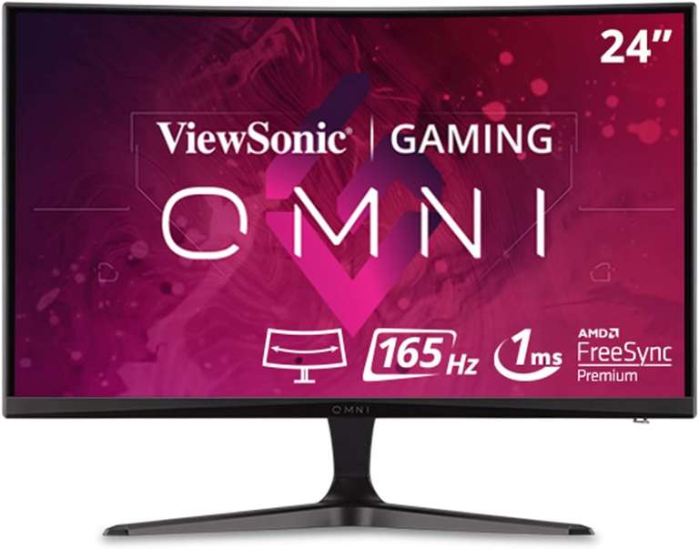 ViewSonic VX2418C gaminig monitor [24'' / Full HD / 165Hz] voor €129 @ Amazon NL