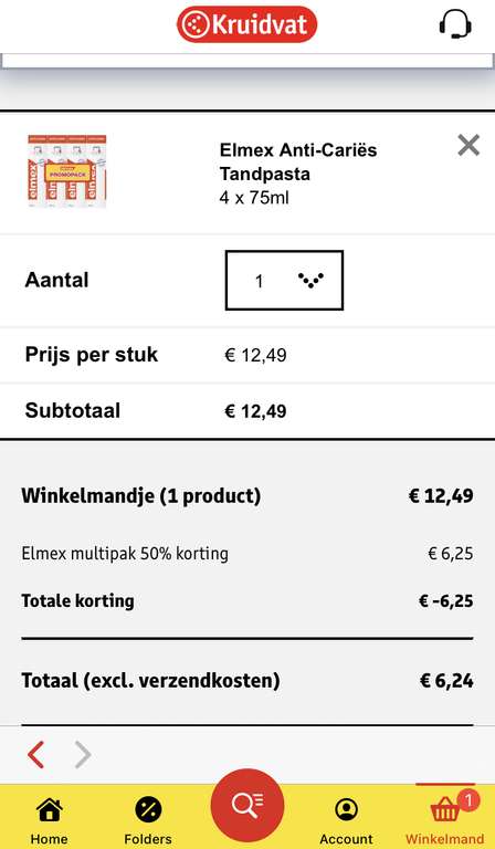 Multipack Elmex voor €6,24