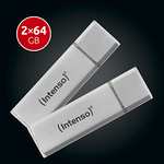 2x Intenso Ultra Line 64GB Geheugenstick (USB 3.2, 70 MB/s)
