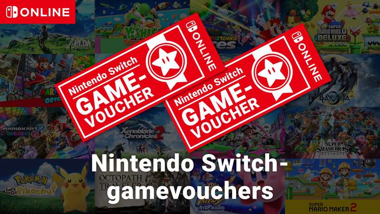 Nintendo Switch-gamevouchers (2 games voor 99 euro waaronder Zelda TOTK)