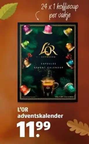 L'OR Espresso - Capsule Adventskalender (24 verschillende koffiecups) @ Kruidvat