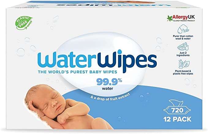 WaterWipes plasticvrije babydoekjes 720 stuks (12 verpakkingen)