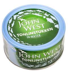 4 Blikken John West tonijnstukken in water voor €2,99 @ Butlon