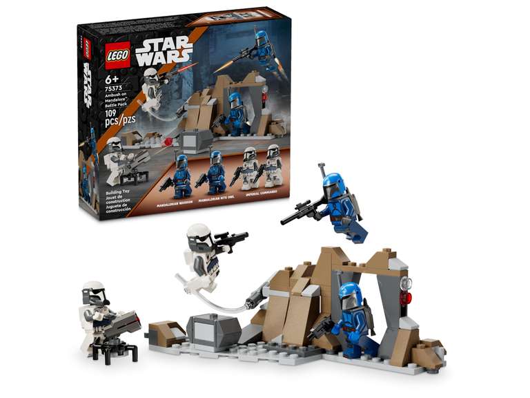 Lego Star Wars 75391 Rex Micro Fighter, 75390 Luke X-Wing Mech & 75373 Mandalore Battlepack laagste prijs (50% tov adviesprijs ivm 2 acties)