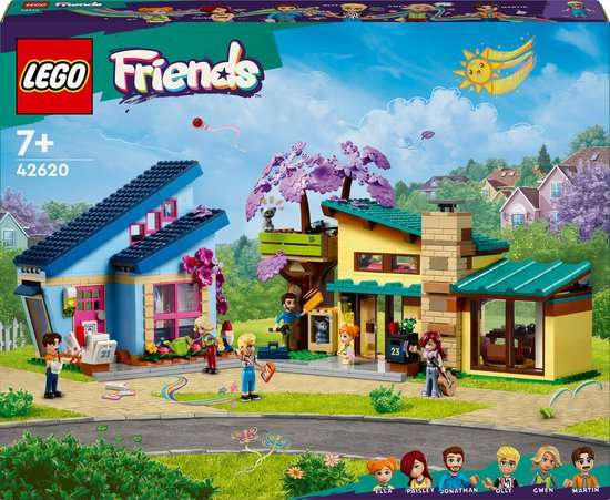 LEGO 42620 Friends Olly en Paisley's huizen - LAAGSTE PRIJS OOIT
