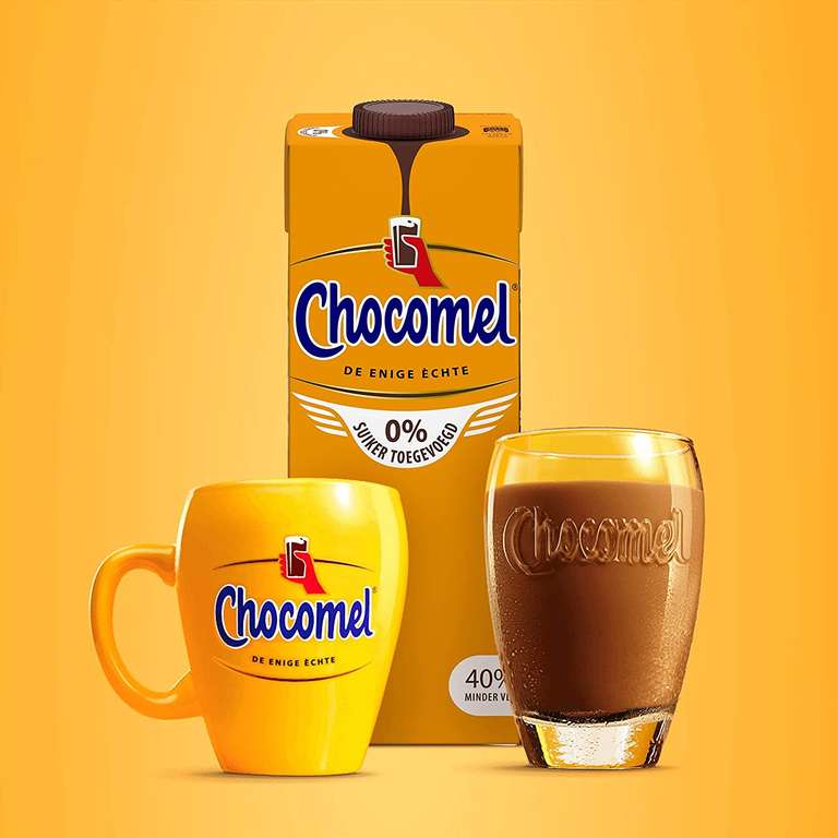 Chocomel 0% suiker toegevoegd 6 x 1 L