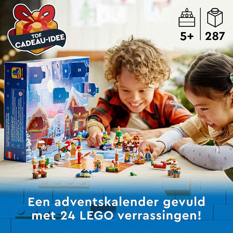 LEGO 60352 City adventkalender 2022, Kerst Speelgoed