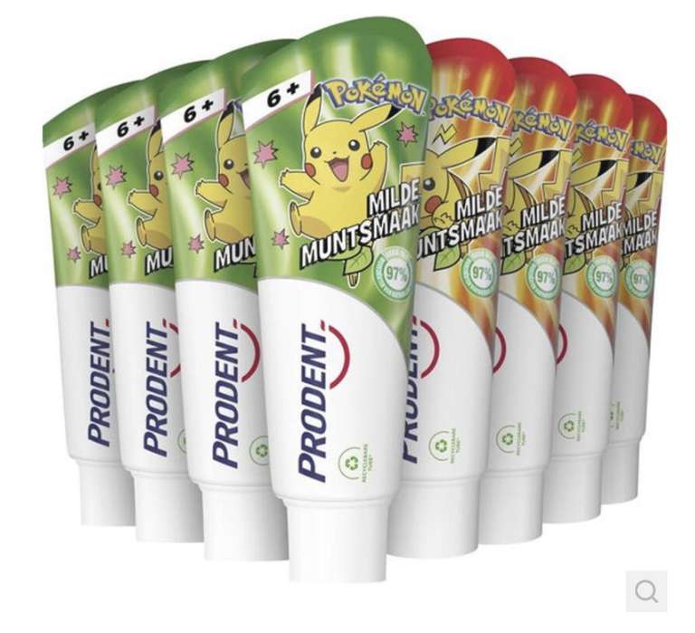 Zendium & Prodent tandpasta - 12-pack vanaf €9,30 tot €15,00 | o.a. Pokémon en Woezel en Pip @ Ochama
