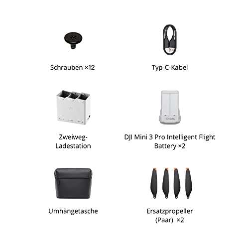 DJI Mini 3 Pro Fly More Kit (Accessoire, Geen Drone Inbegrepen) + 1 Extra Accu | 3 Intelligente Accu's | Laadstation | Opbergtas