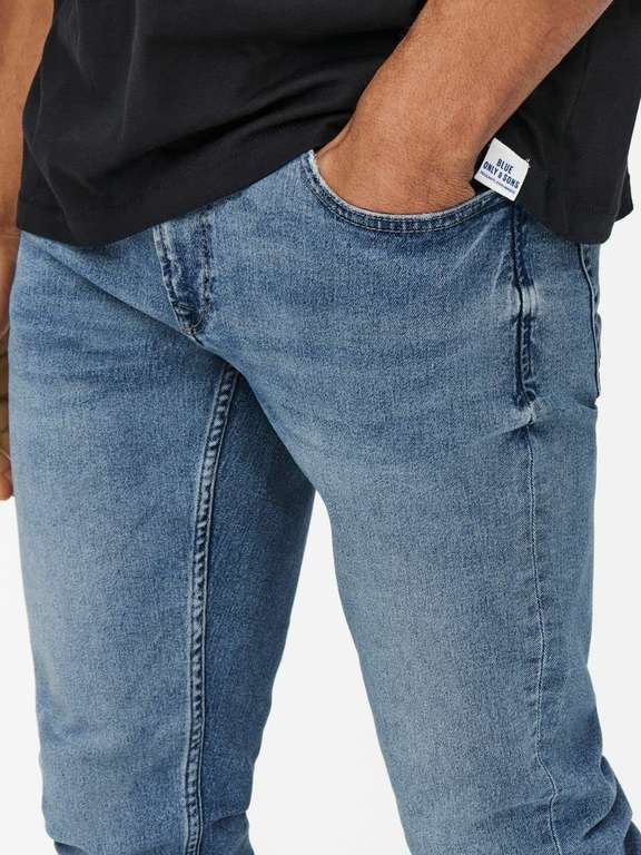 Only & Sons blauwe spijkerbroek slim heren @ Amazon.nl