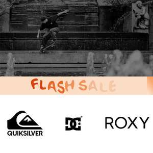 Sale Quiksilver / Roxy / DC shoes + 15% extra korting