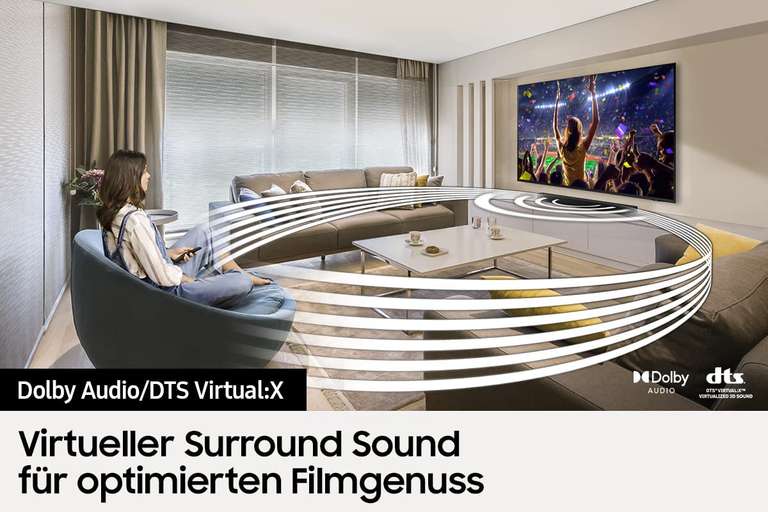 Samsung HW-B540 2.1 Channel B Soundbar, Dolby 2.0 and DTS Virtual: X, Adaptive Sound Lite, Game Mode [2022]