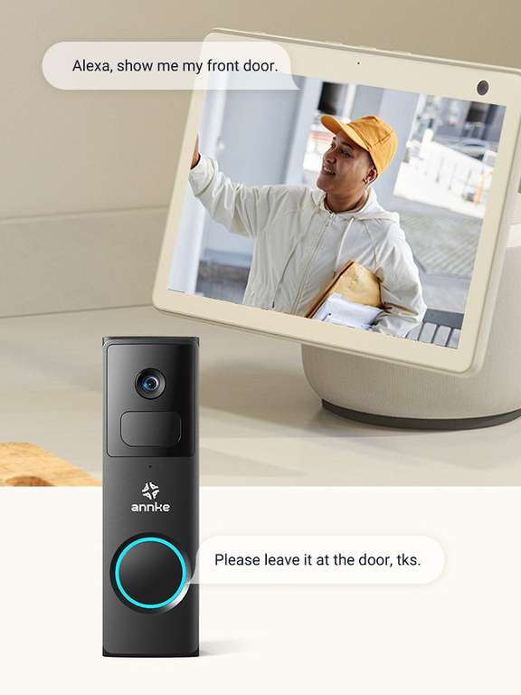 ANNKE Whiffle 1080P Video Doorbell voor €34,99