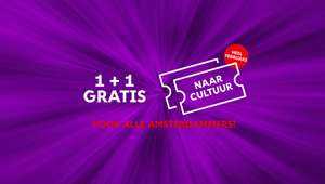 1+1 gratis kaartjes naar vele culturele plekken in Amsterdam