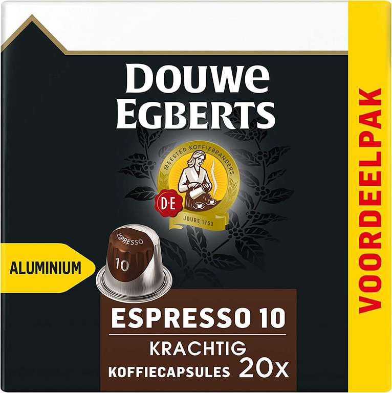 Douwe Egberts Nespresso cups 3 dozen van 200 cups halen 2 betalen