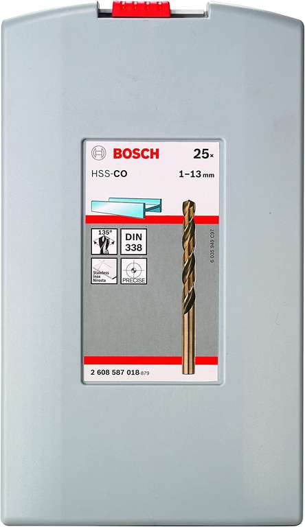 Bosch Professional 19-delige metaalborenset HSS-Cobalt ProBox