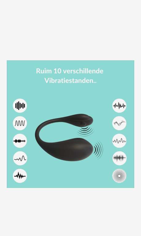 Magic - Zwart Vibrerend Tril Ei met App 3.0 - Sex Toys voor Koppels - Koppel Vibrator met Afstandsbediening