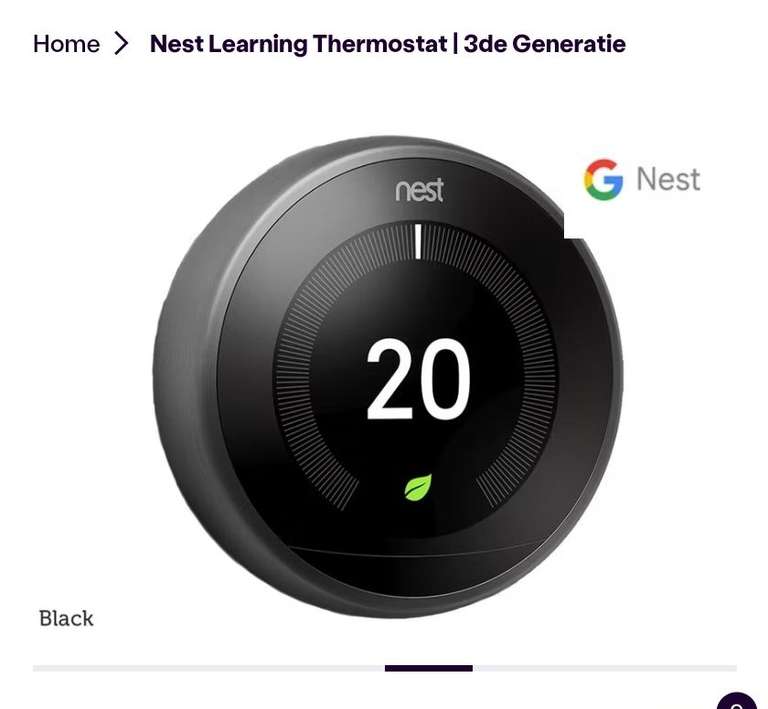 Google Nest Thermostaat versie 3