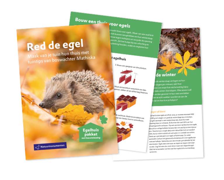 Gratis boekje " red de egel" bij natuurmonumenten(download).