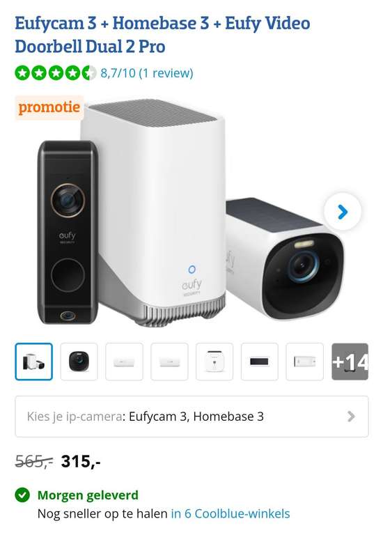 Eufycam 3 + Homebase 3 + Eufy Video Doorbell Dual 2 Pro