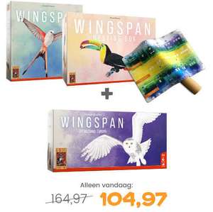 999 games adventskalender: Korting op Wingspan pakketten