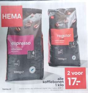 2 kg koffiebonen @Hema