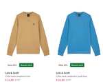 Lyle & Scott crew neck sweater - diverse kleuren va €21,99 (+ gratis verzending of 25% extra korting)