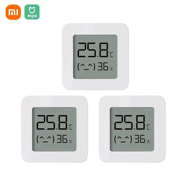 3x XIAOMI Mijia Bluetooth Digital Hygrometer Thermometer