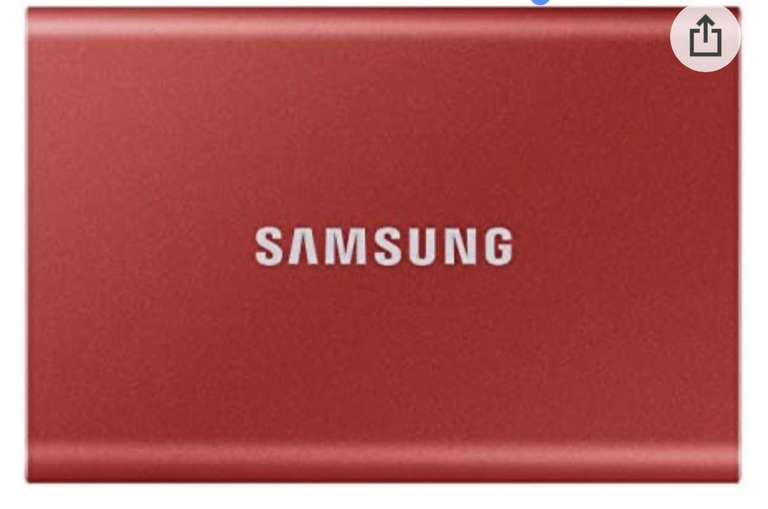 T7 portable SSD, Mettallic red 1Tb (Prime days)