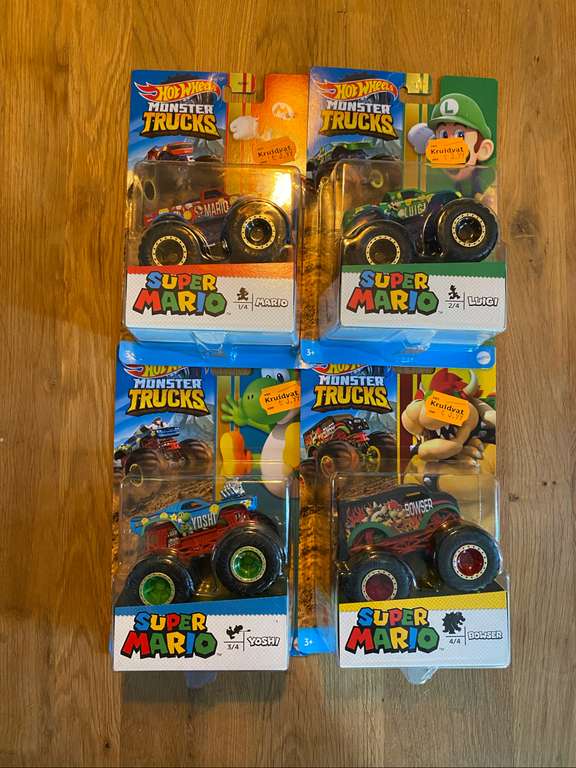 Kruidvat Super Mario Hot Wheels Monster Trucks