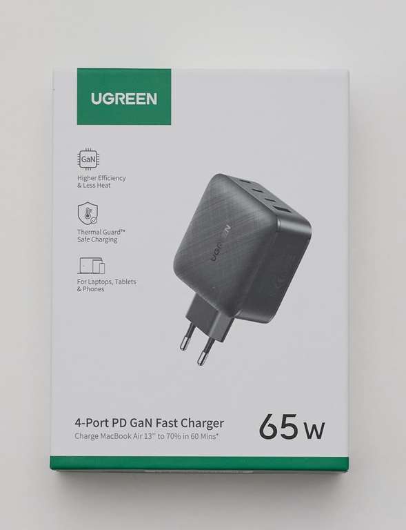 Ugreen 65W USB-C GaN PD Oplader 4-Poorts