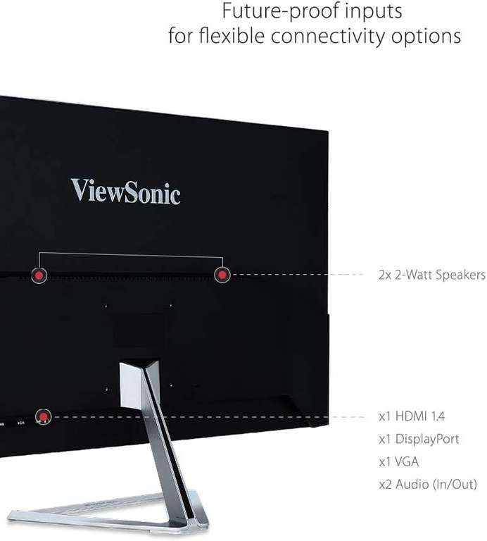 ViewSonic VX3276-2K-MHD-2 32" IPS 2K WQHD voor €229,99 @ Amazon NL