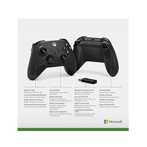 Xbox draadloze controller + draadloze adapter voor Windows 10