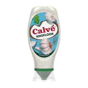 Alle Calvé partysauzen (bijvoorbeeld Calve Squeeze Knoflook Saus) 2 flessen voor €2,50