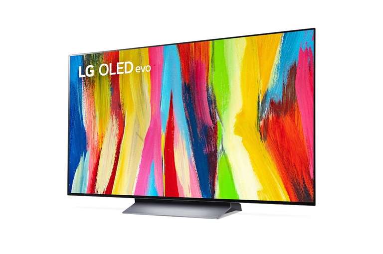 LG C2 77" (donkerzilveren voet) Zwart 4K OLED TV (laagste prijs ooit)