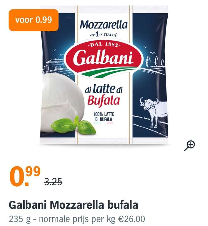 Galbani Mozzarella bufala buffelmozzarella
