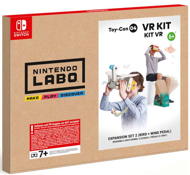 Nintendo Labo: VR-pakket - Uitbreidingsset 2 Toy-Con Windpedaal + Vogel