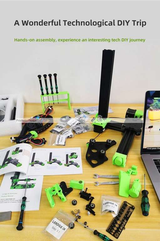 Lerdge iX 3D-printer kit (geel) voor €119 @ Geekbuying