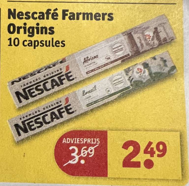 Kruidvat - Nescafe Farmers Origins 10 nescafe capsules
