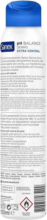 Weer beschikbaar: 6pack Sanex Dermo Extra Control deodorant spray 200ml Unisex