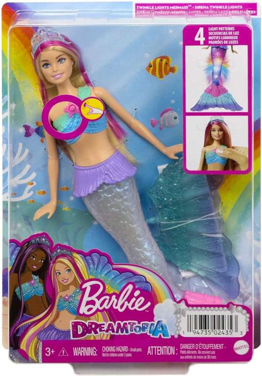 Barbie Dreamtopia Zeemeermin Pop met Twinkelende Lichtjes
