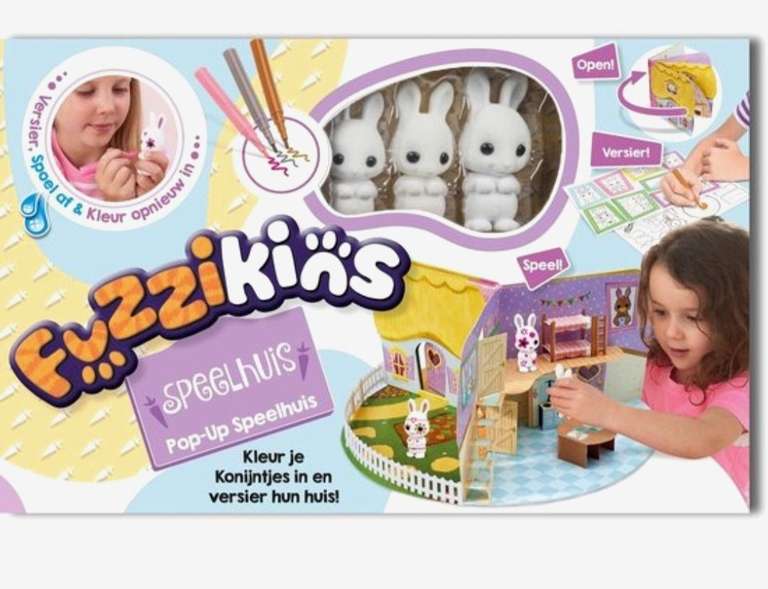 Fuzzikins 3D pop-up speelhuis