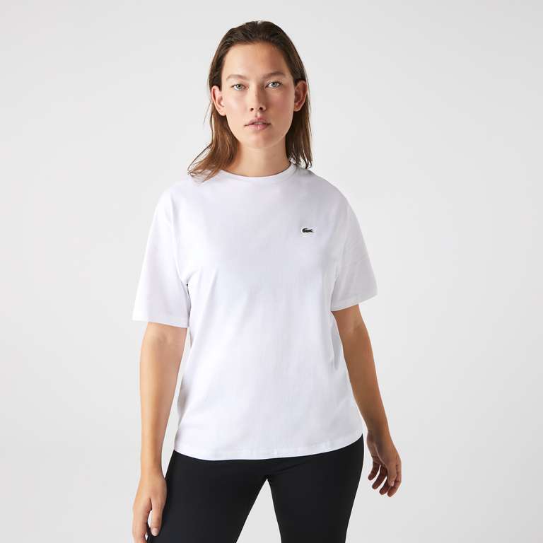 Lacoste T-shirt dames wit voor €17,95 @ Amazon.nl